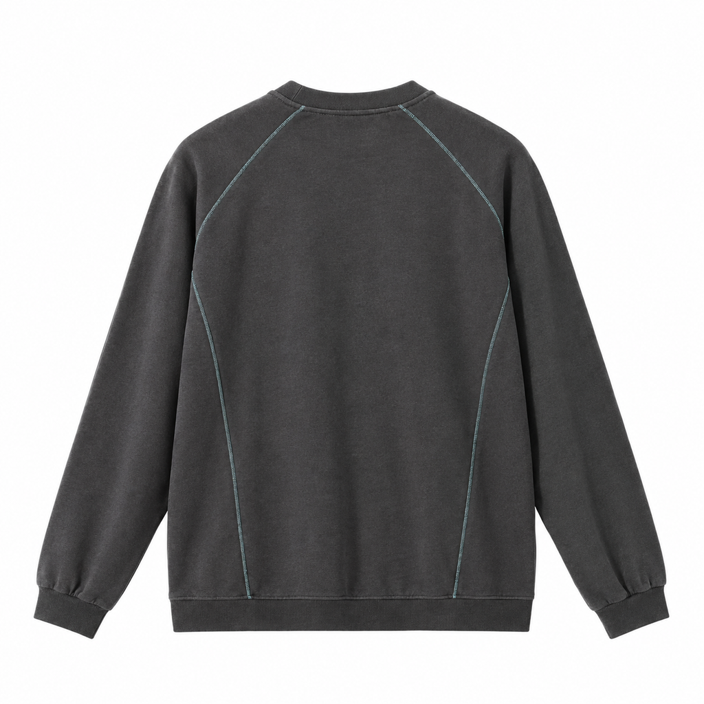 Men's raglan sleeve t-shirt in dark gray